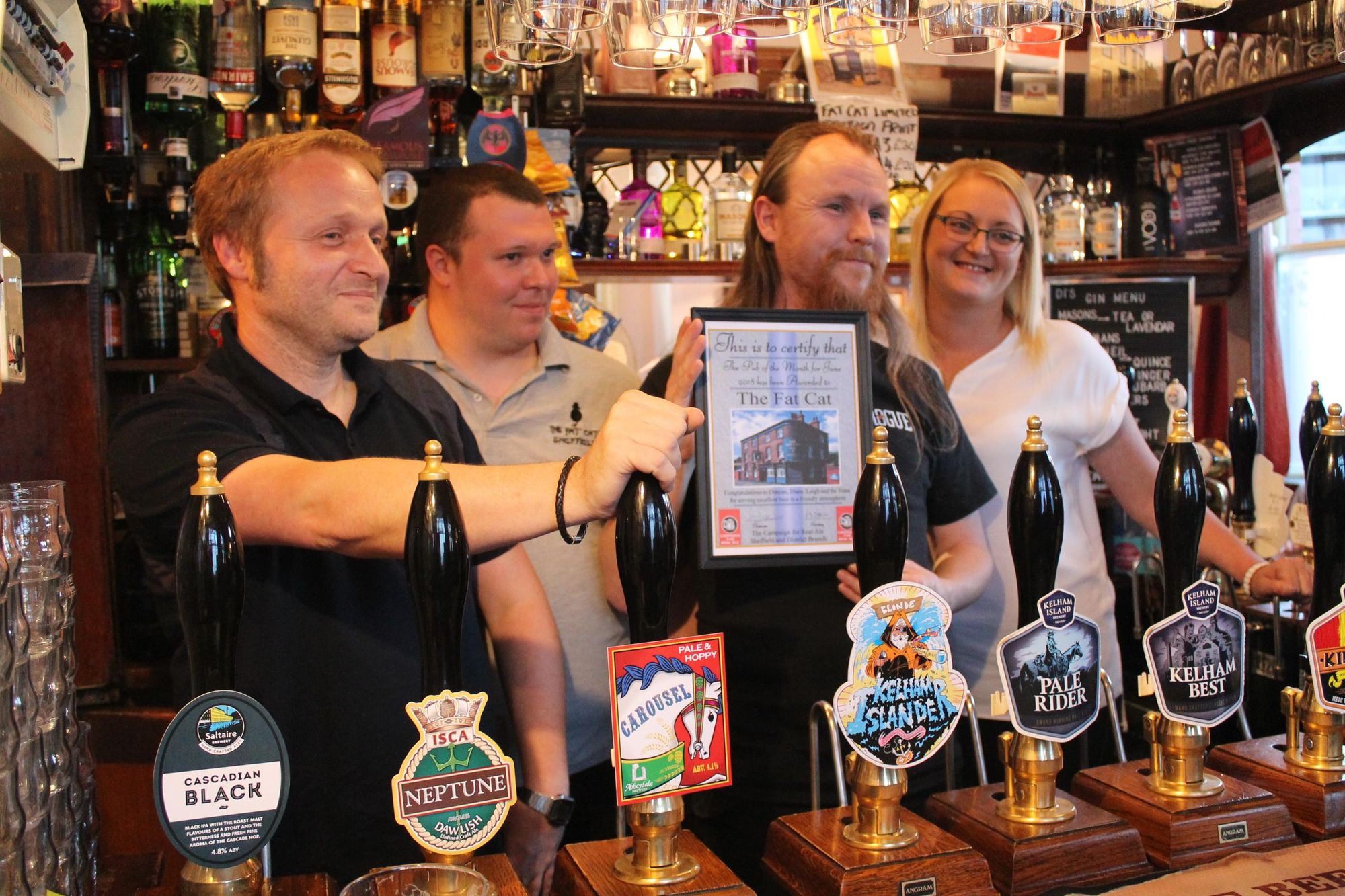 Sheffield and District CAMRA Pub of the Month June 2018. (Bar, Publican, Award). Published on 12-06-2018