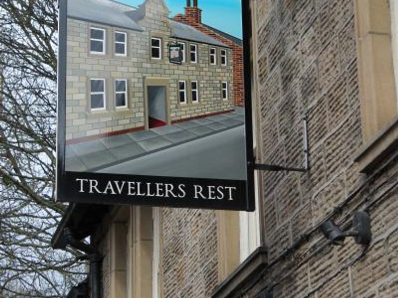 Travellers Rest, Oughtibridge: old pub sign. (External, Sign). Published on 30-07-2015