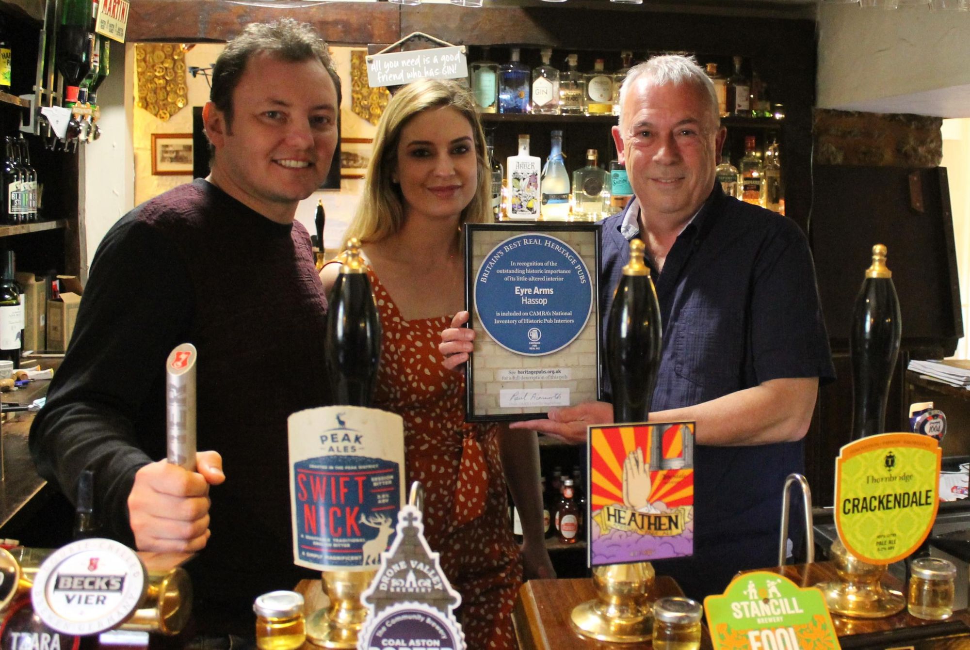 Presentation of CAMRA NI Certificate - April 2019. (Pub, Bar, Publican, Award). Published on 28-04-2019