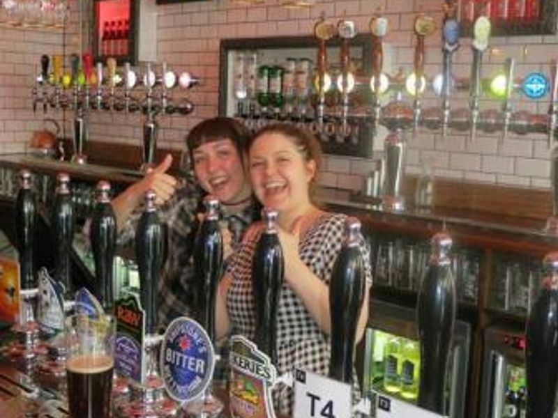 Bar Staff at the Brewhouse on opening night (photo supplied by t. (Bar). Published on 12-07-2014