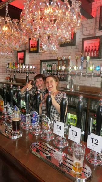 Bar Staff at the Brewhouse on opening night (photo supplied by t. (Bar). Published on 12-07-2014