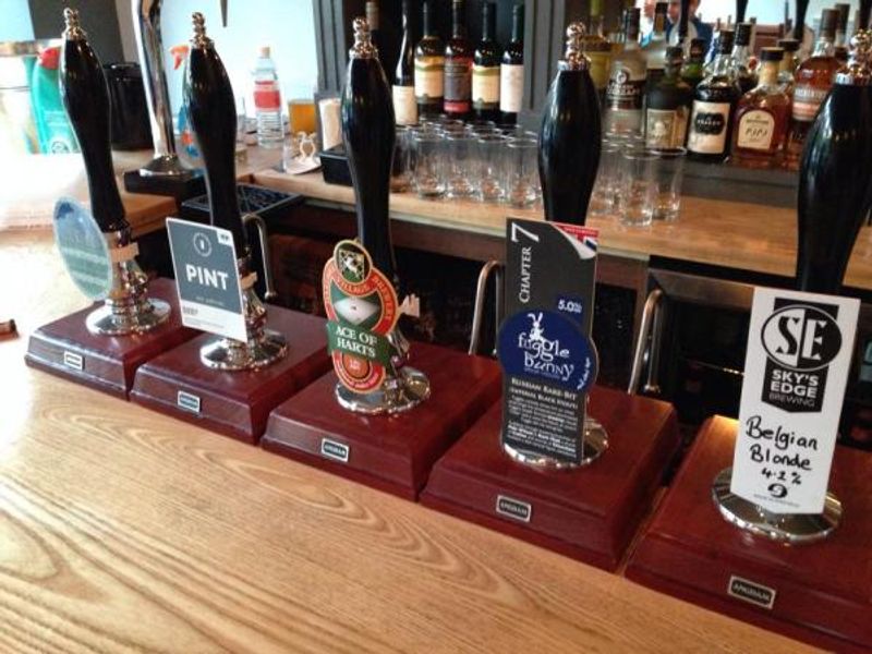 Handpumps on the bar at The Beer House. (Bar). Published on 17-12-2014