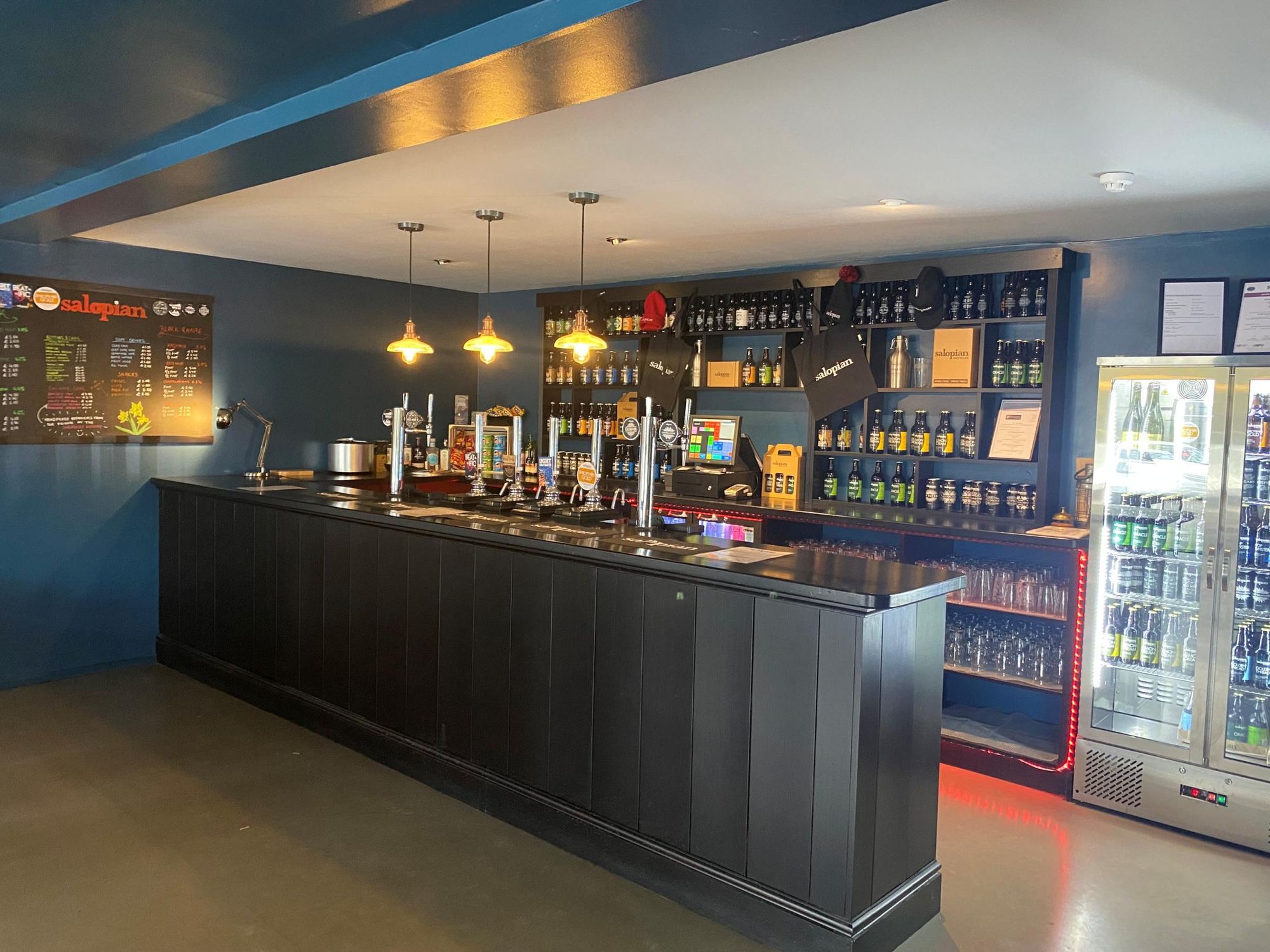 The bar at Salopian Brewery Tap House. (Bar). Published on 27-02-2025