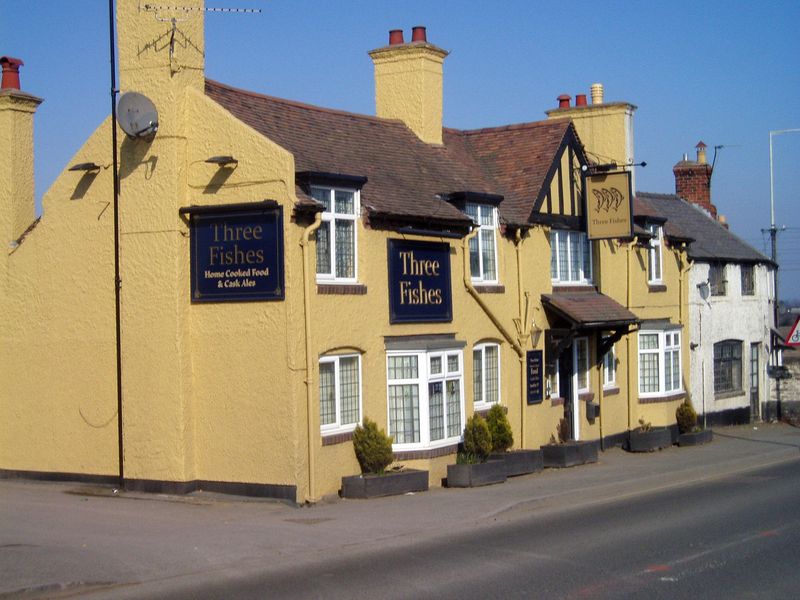 Three Fishes, Bayston Hill. (Pub, External). Published on 27-09-2012 