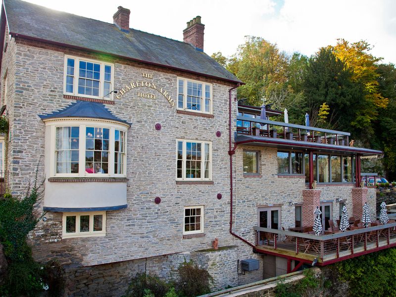 Charlton Arms, Ludlow - View from Ludford bridge in 2012. (Pub, Key). Published on 27-09-2012