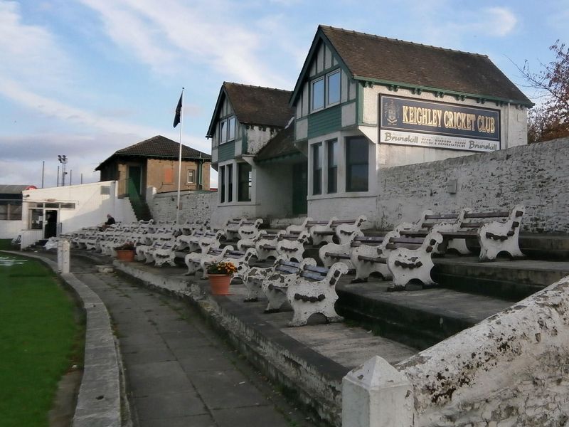 Keighley Cricket Club Clubhouse from the stands 2017. (Pub, External). Published on 17-10-2017 