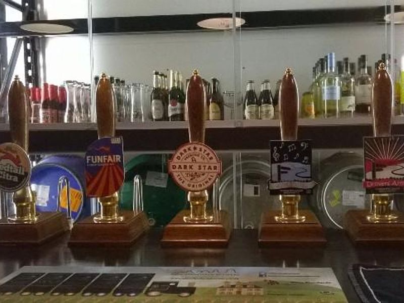 The beer engines in the Beer Engine, Skipton. (Bar). Published on 28-05-2014