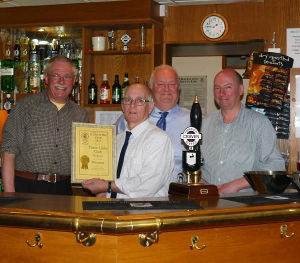 Three Links, Skipton: Branch Club of the Year 2015. (Pub, Bar, Award). Published on 08-05-2015