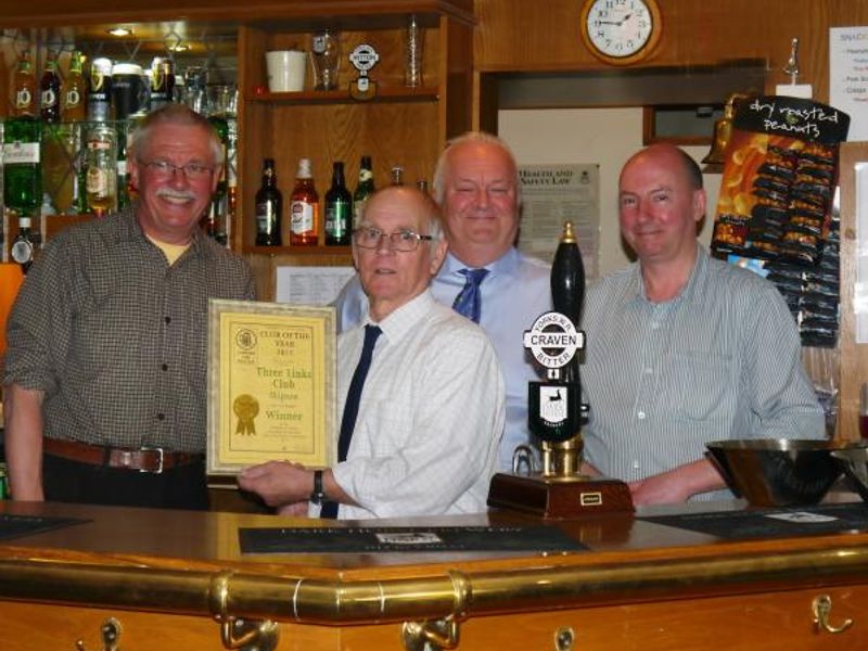 Three Links, Skipton: Branch Club of the Year 2015. (Pub, Bar, Award). Published on 08-05-2015