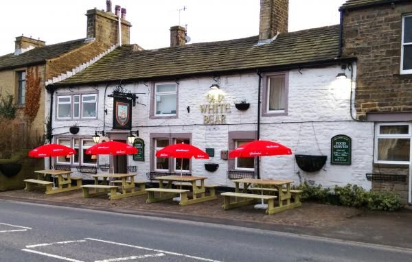 Old White Bear, Cross Hills, February 2015. (Pub, External, Key). Published on 26-02-2015