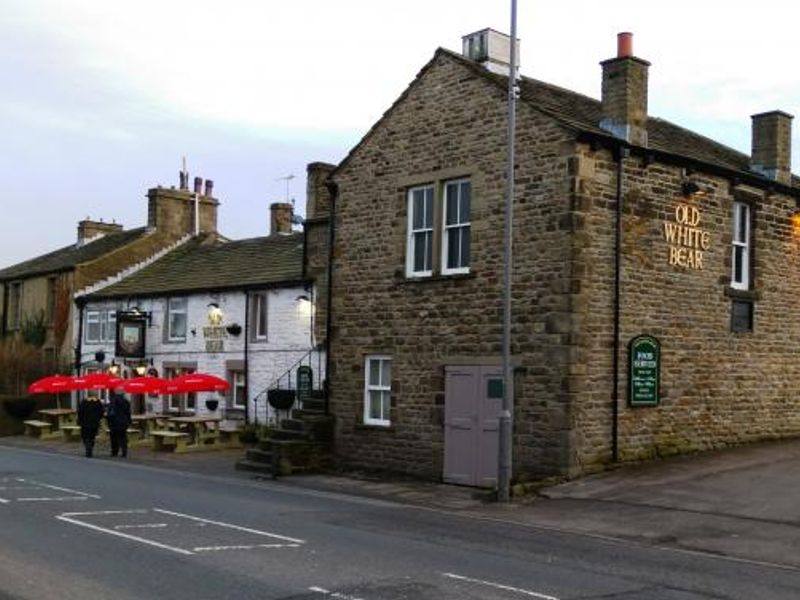 Old White Bear, Cross Hills, February 2015. (Pub, External). Published on 26-02-2015