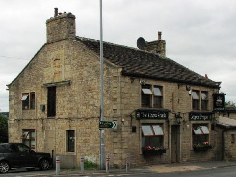 Crossroads Inn, Crossroads, Haworth. (Pub, External, Key). Published on 23-01-2015