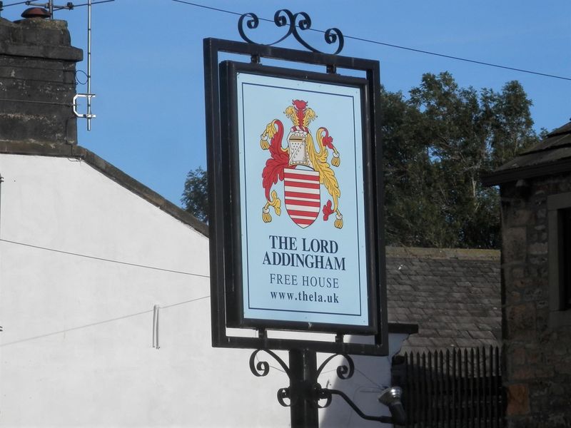 Lord Addingham sign August 2022. Published on 10-08-2022
