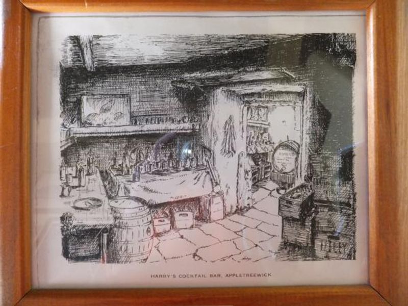 Old sketch of the bar, Craven Arms, Appletreewick. (Pub). Published on 17-10-2014