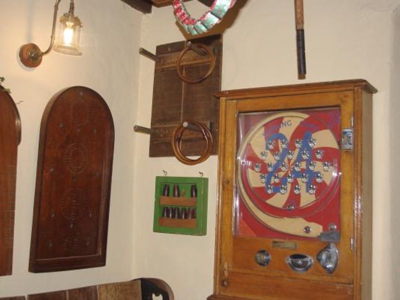 The Craven Arms, Appletreewick: Games as decor. (Pub, Bar). Published on 22-01-2015