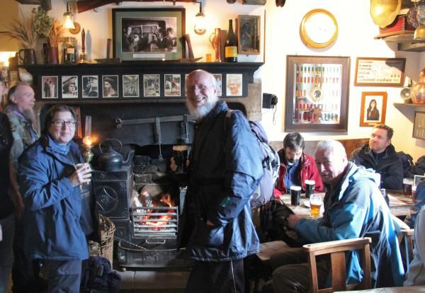 CAMRA ramblers at the Craven Arms, Appletreewick, 2015. (Pub, Bar, Customers). Published on 24-02-2015
