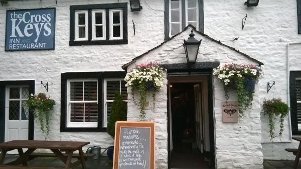 Cross Keys, East Marton, Grey Hawk signage. (Pub, External). Published on 13-10-2015