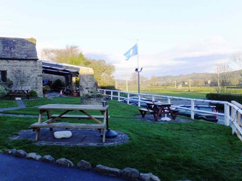 Garden and view, White Lion, Kildwick. (Pub, External, Garden). Published on 27-04-2016