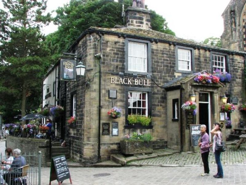 Black Bull, Haworth. (Pub, External, Key). Published on 28-01-2015