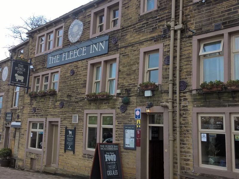 Fleece Inn, Haworth, March 2018. (Pub, External, Key). Published on 10-04-2018 