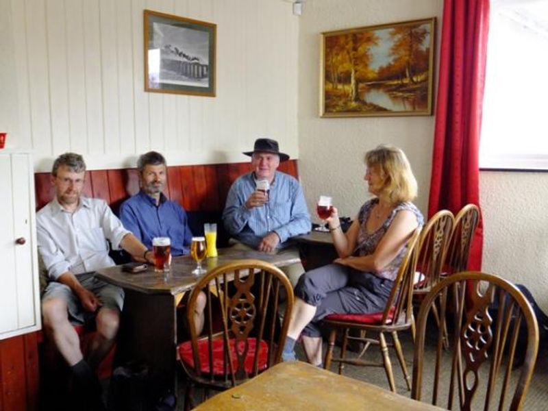 Main bar, Helwith Bridge Inn 2014. (Pub, Bar, Customers). Published on 04-08-2014