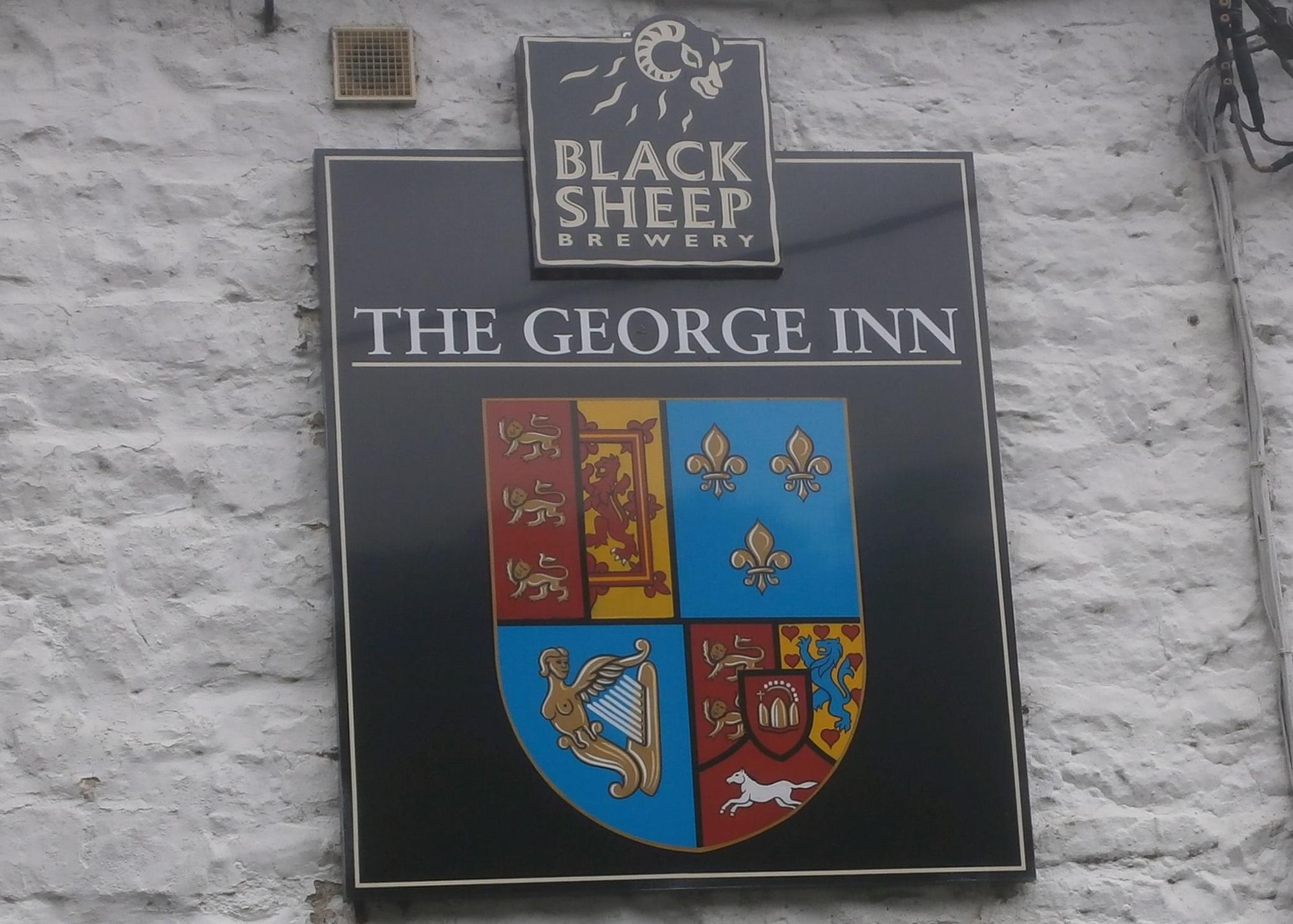 George Inn, Hubberholme, August 2018. (Pub, External, Sign). Published on 15-08-2018