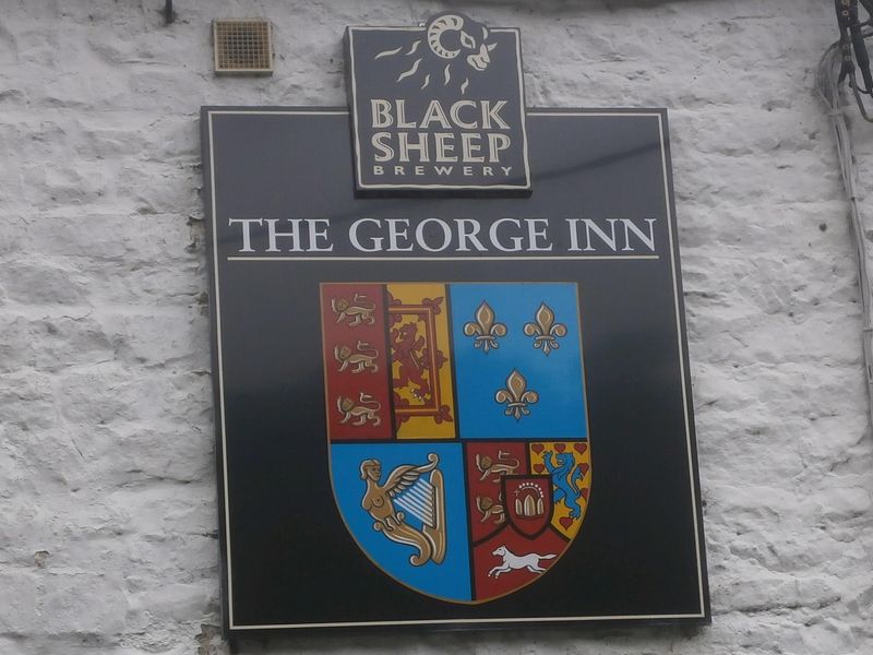 George Inn, Hubberholme, August 2018. (Pub, External, Sign). Published on 15-08-2018