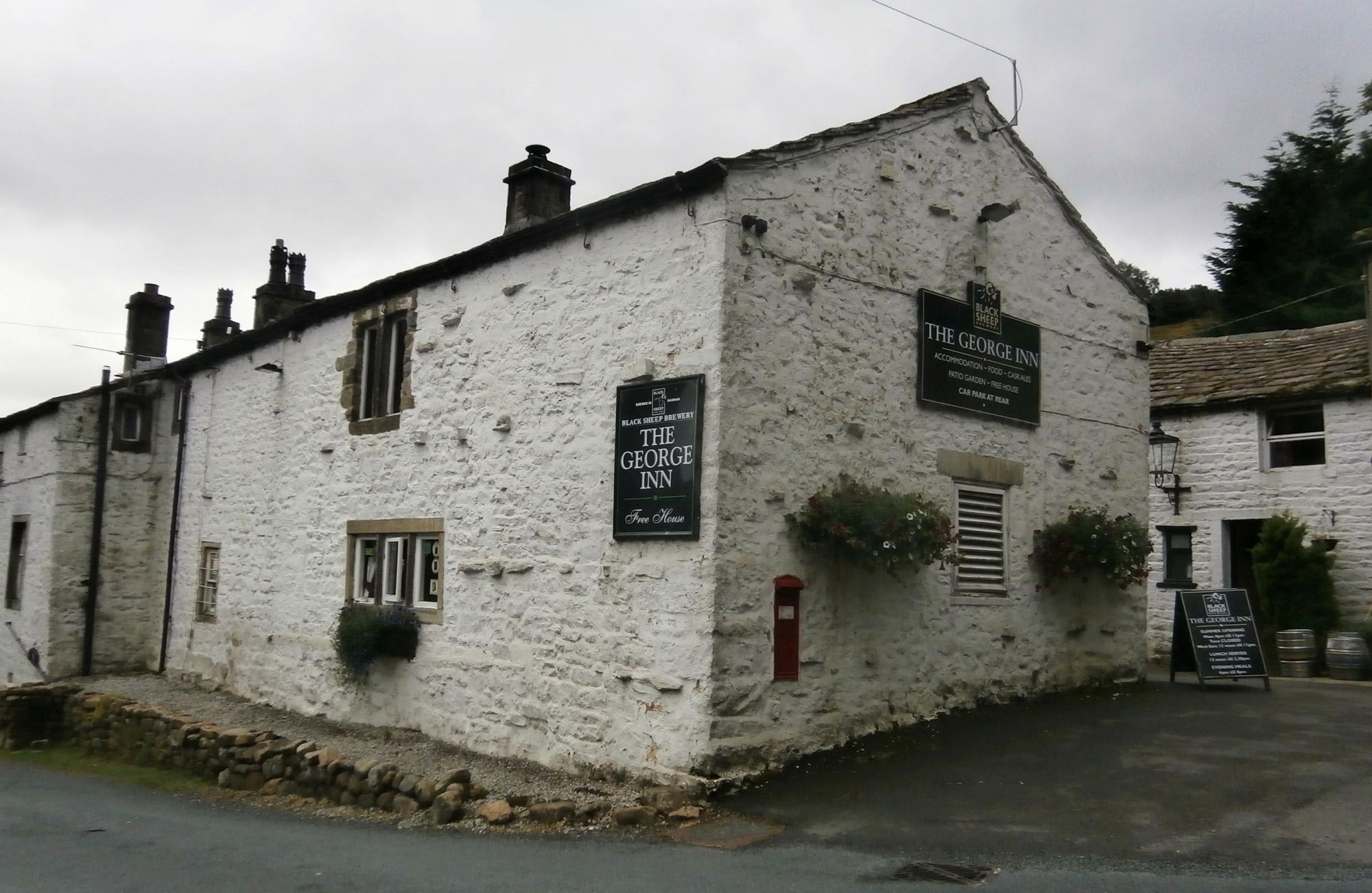 George Inn, Hubberholme, August 2018. (Pub, External). Published on 15-08-2018