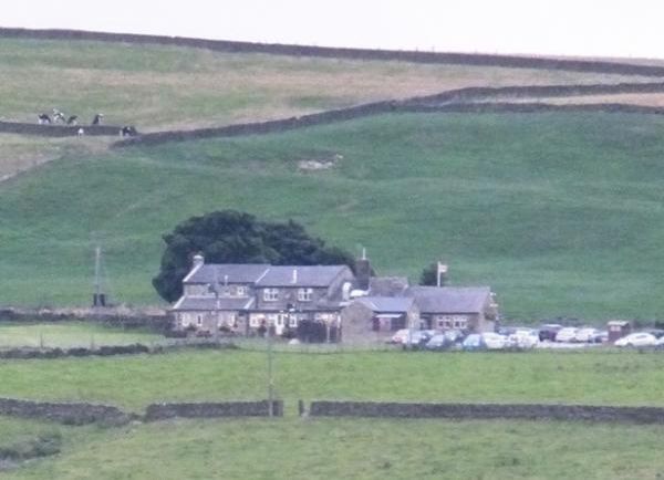 Grouse Inn, Oldfield from across the valley, 2014. (Pub, External). Published on 28-01-2015