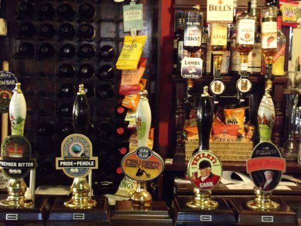 The Boars Head, Long Preston - 5 pumps on the bar. (Pub, Bar). Published on 20-01-2015