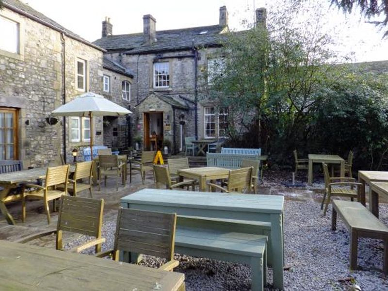 Lister Arms, Malham, the beer garden. (Pub, External, Garden). Published on 22-01-2016