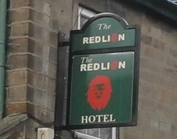 The Red Lion, Silsden - pub sign. (Pub, External, Sign). Published on 23-01-2015