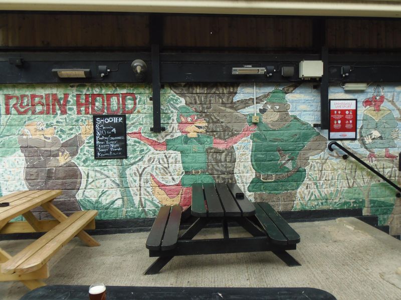 Mural on Beer Garden Wall summer 2023. (Pub, Garden). Published on 05-08-2023 