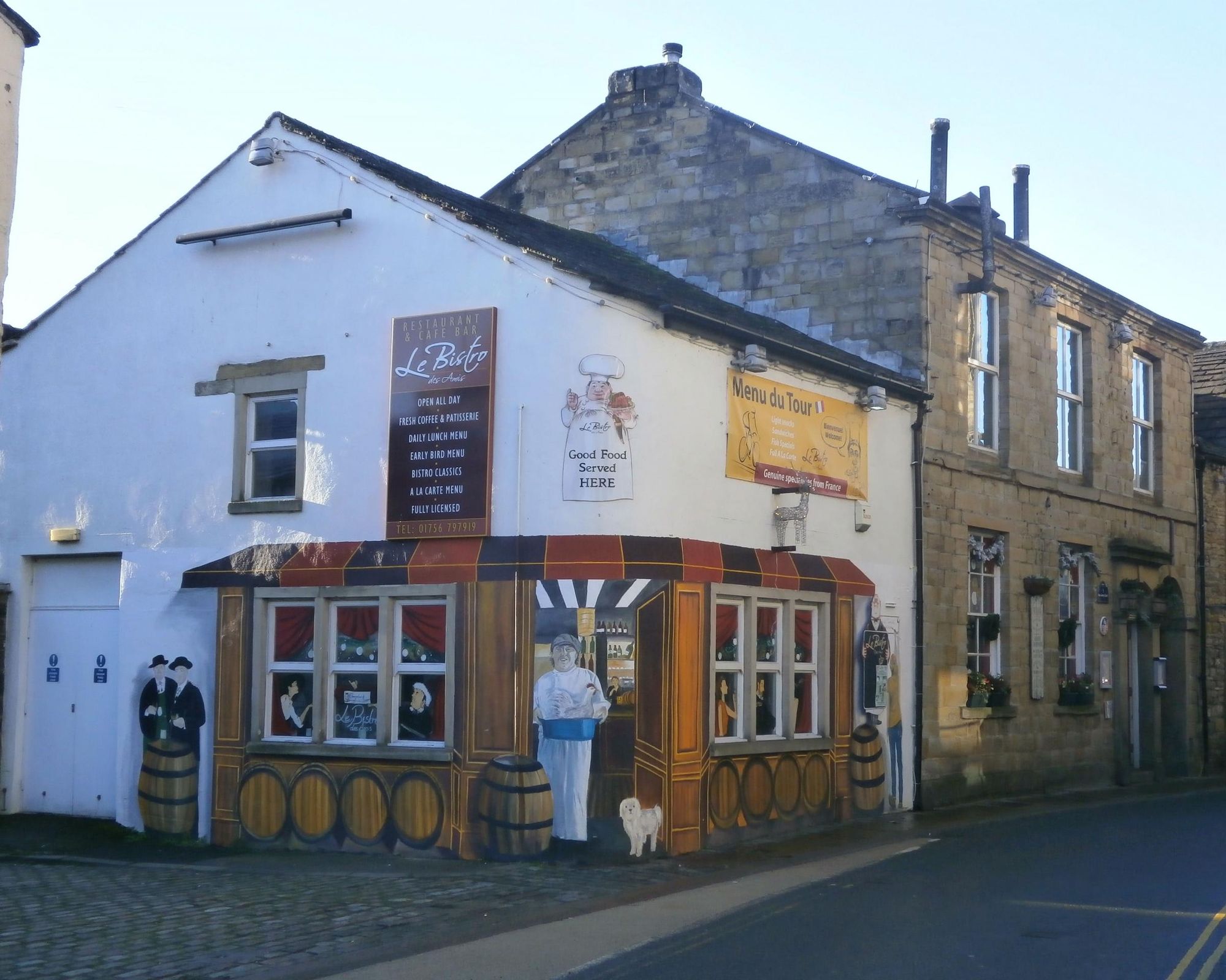 Le Bistro des Amis. Skipton January 2018. (Pub, External, Key). Published on 10-01-2018