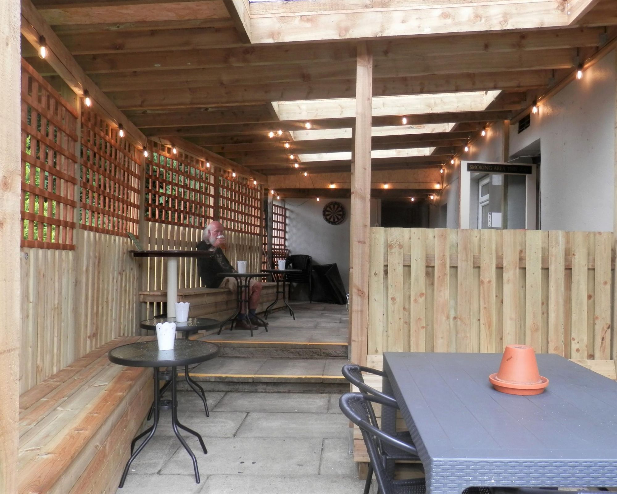 Smoking area July 2022. (Pub, External). Published on 25-07-2022