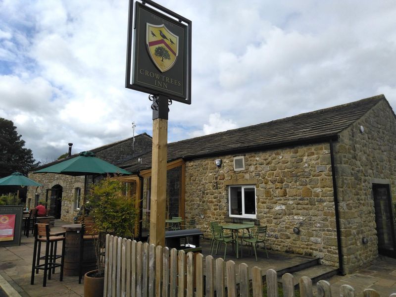 Crowtrees Inn, Entrance and patio area, August 2023. (Pub, External). Published on 26-08-2023