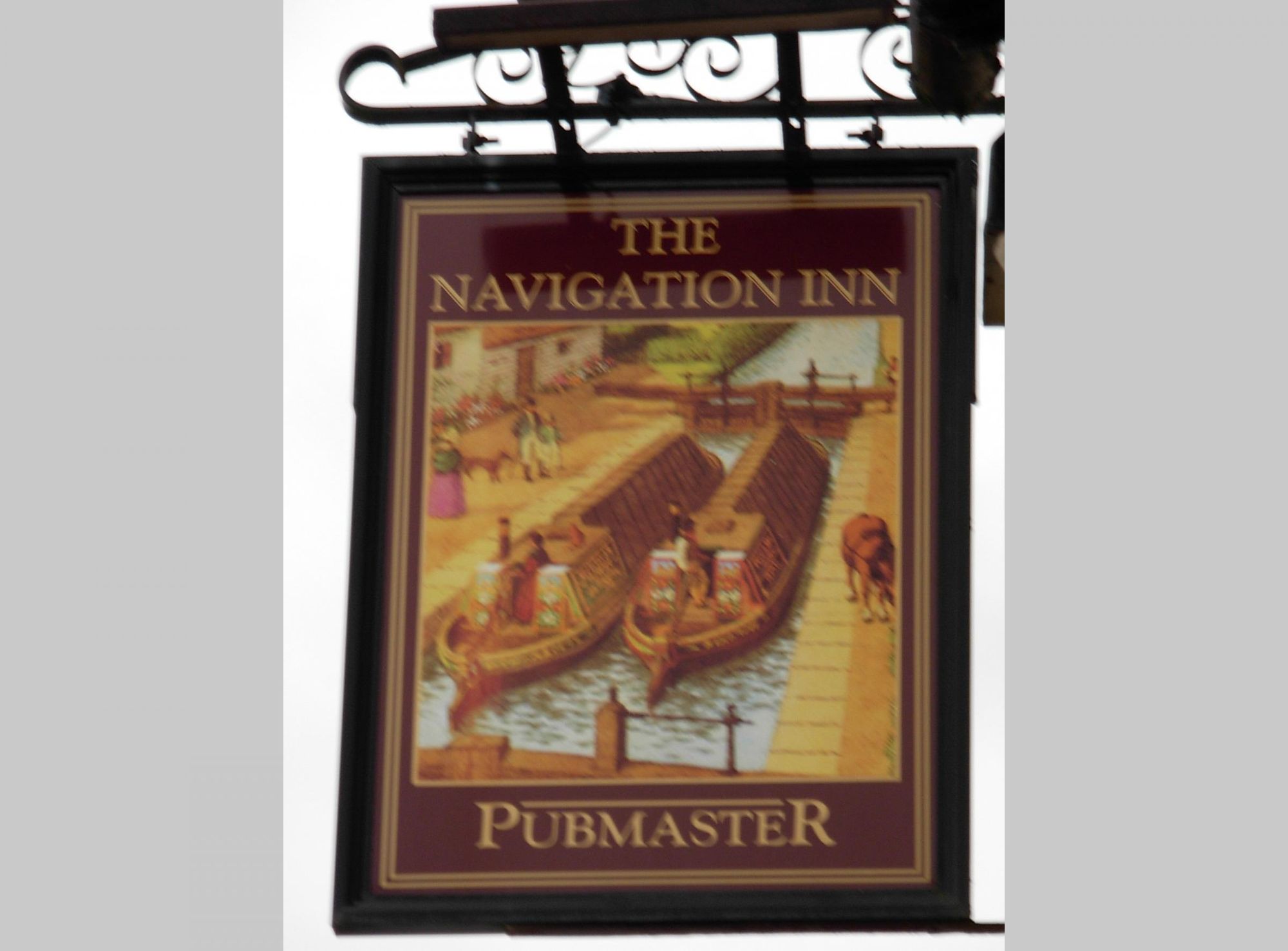 Gnosall Navigation pub sign. © RJ Flood. Creative Commons Licenc. (Sign). Published on 16-07-2017