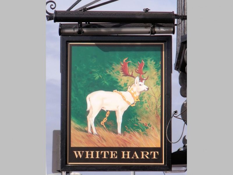 White Hart pub sign 2010. Published on 16-07-2017 