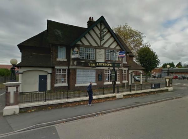 The Antelope, boarded up and for sale. (Pub, External, Key). Published on 06-09-2014