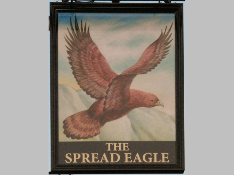 Spread Eagle pub sign. (c) R J Flood. Creative Commons Licence C. (Sign). Published on 16-07-2017 