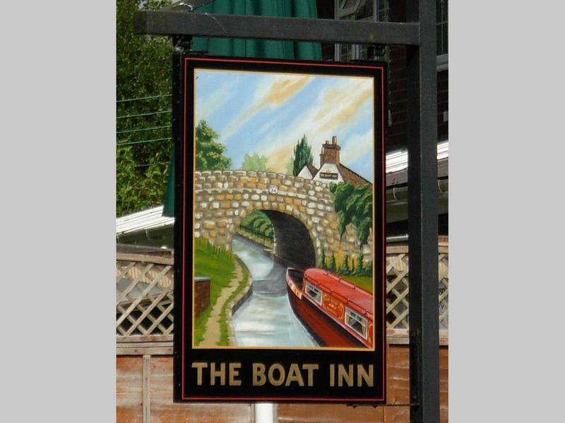 Gnosall Boat pub sign 2007. © RJ Flood. Creative Commons Licence. (Sign). Published on 16-07-2017 