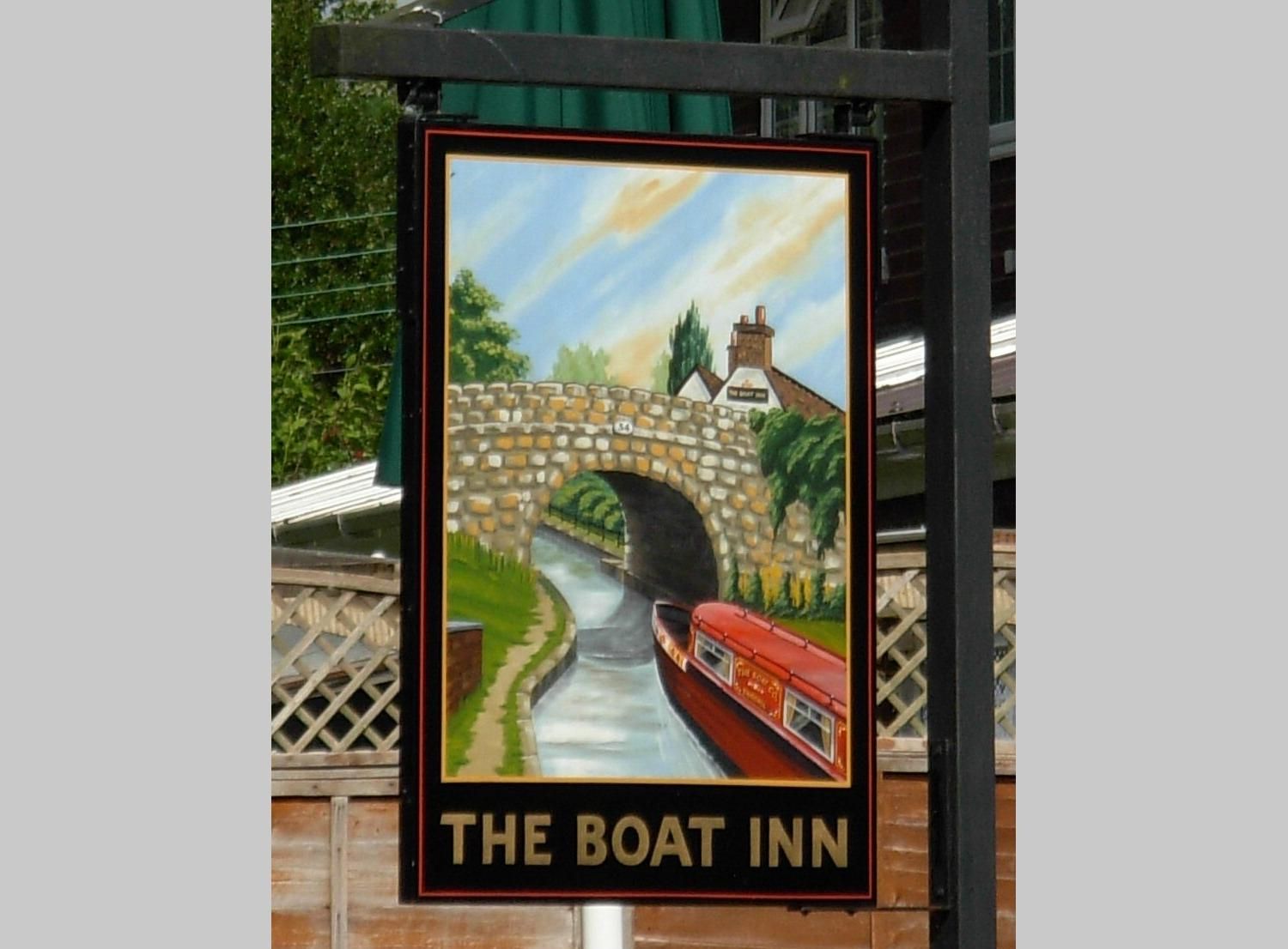 Gnosall Boat pub sign 2007. © RJ Flood. Creative Commons Licence. (Sign). Published on 16-07-2017