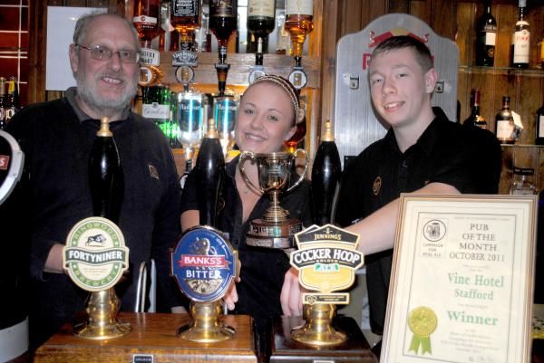 Branch Pub of the Month Oct 2011. (Pub, Publican, Branch, Award). Published on 23-07-2013