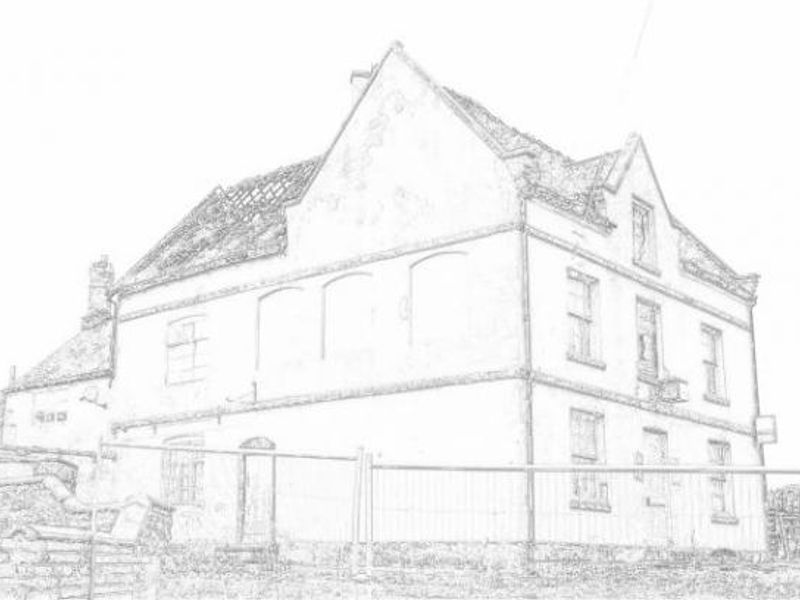 The burnt out Coton Wheatsheaf in 2011. (Pub, External). Published on 21-06-2015