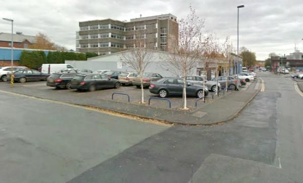 The site of the pub, a car sales lot. (Pub, External). Published on 04-09-2014