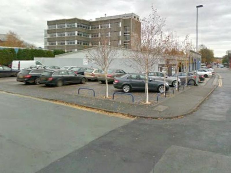 The site of the pub, a car sales lot. (Pub, External). Published on 04-09-2014