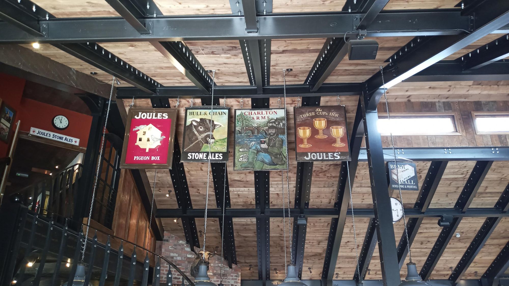 Crown Wharf, collection of old Joules pub signs 2021. (Pub). Published on 30-09-2021