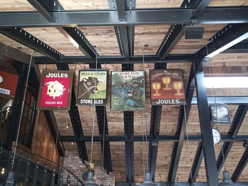 Crown Wharf, collection of old Joules pub signs 2021. (Pub). Published on 30-09-2021 