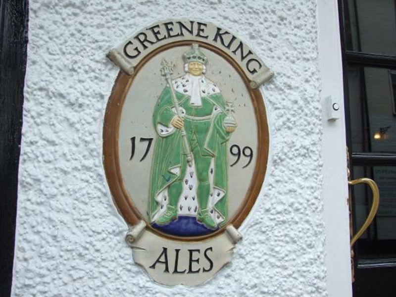 St IVes Nelsons Head - Greene King brewery sign. (Pub, External). Published on 06-04-2016