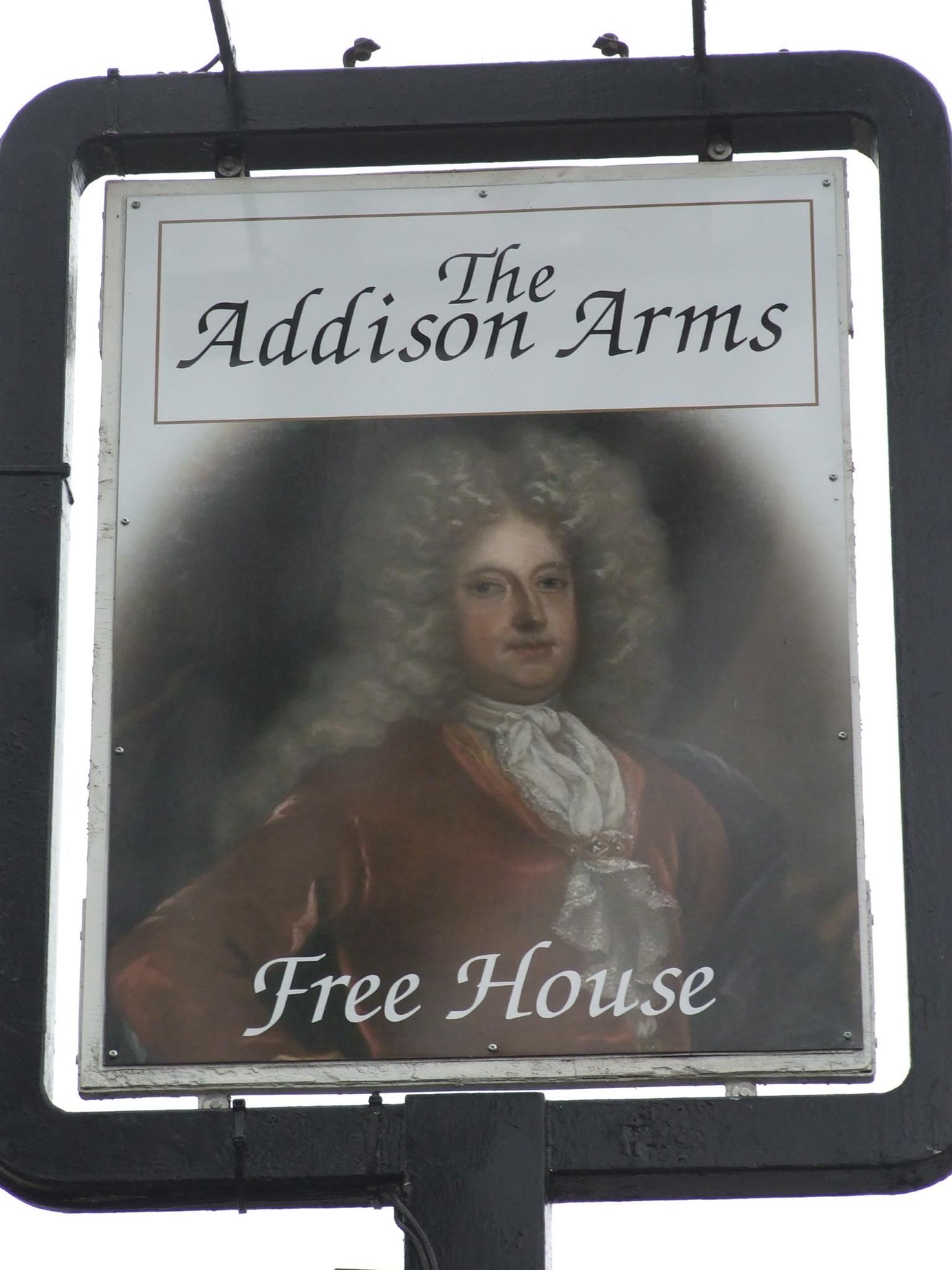 Addison Arms pub sign 10 Jan 2018. (Pub, Sign). Published on 13-01-2018
